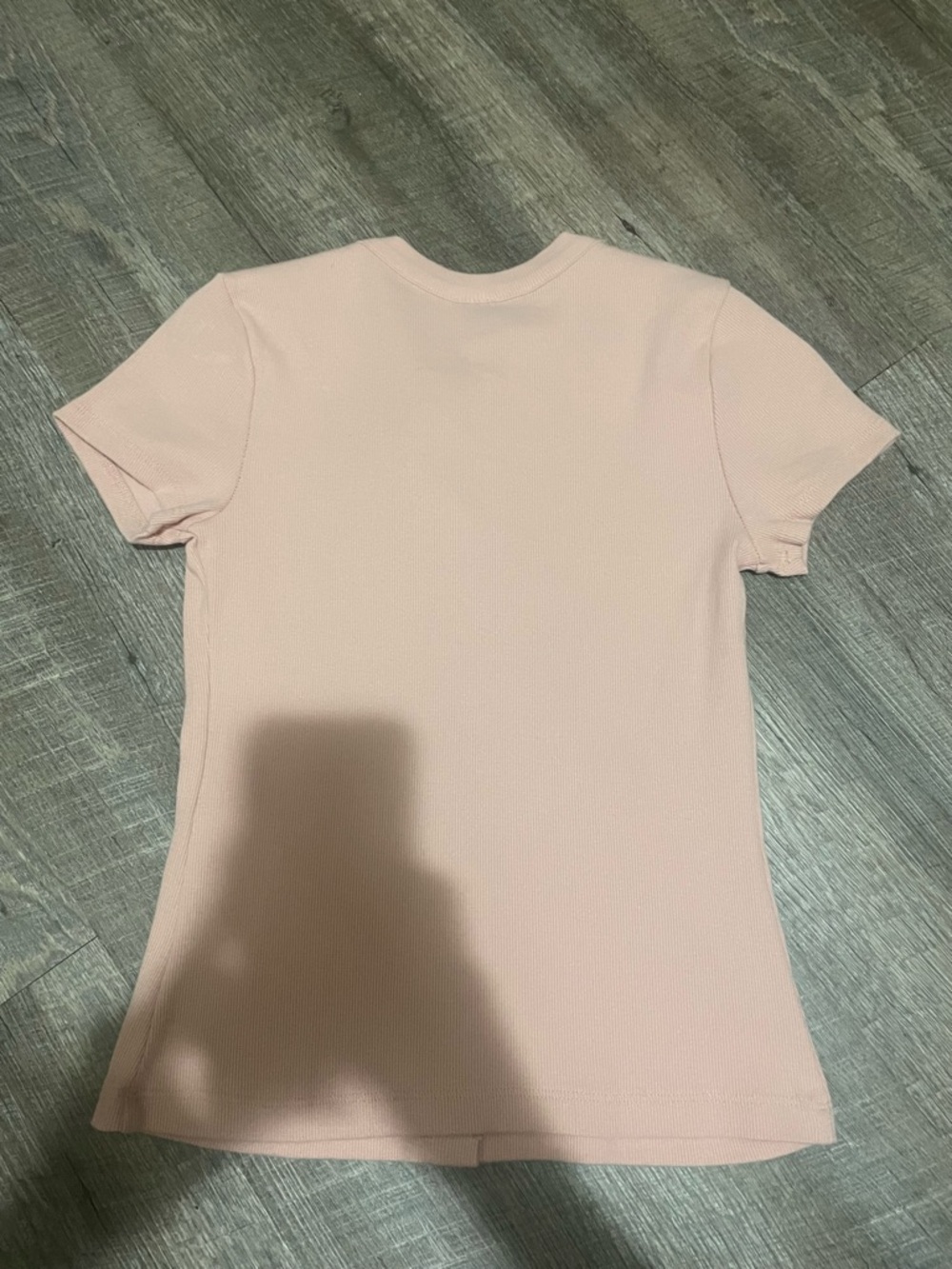 Universal Thread Blush Pink Short-Sleeve Ribbed Button-Front Top - Picture 2 of 2
